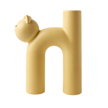 Ceramic Cat Flower Vase