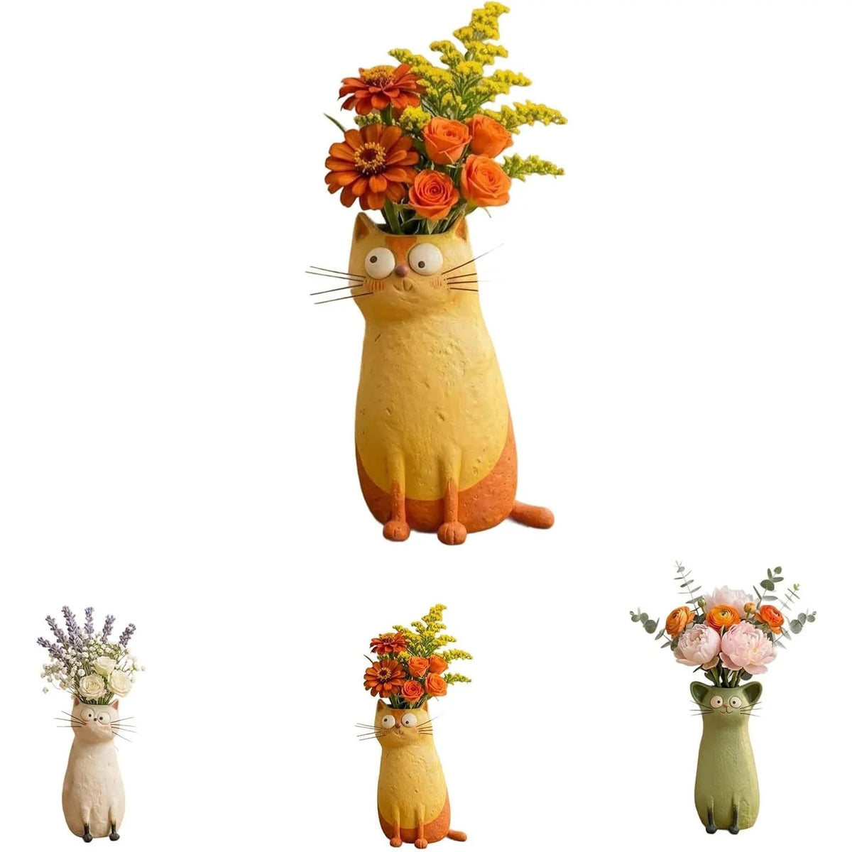Katzenvase mit Glasur – Ansicht 4