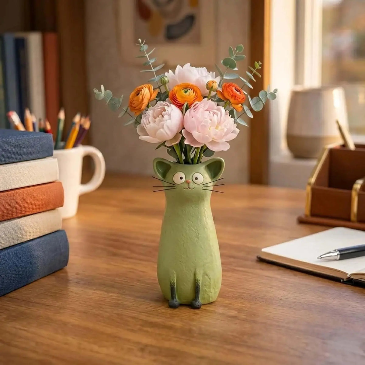 Katzenvase mit Glasur – Ansicht 6