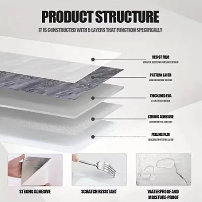 Self-Adhesive Marble Wallpaper