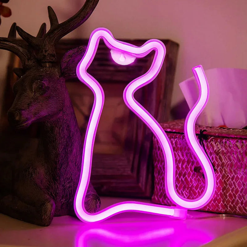 Cat LED Neon Sign