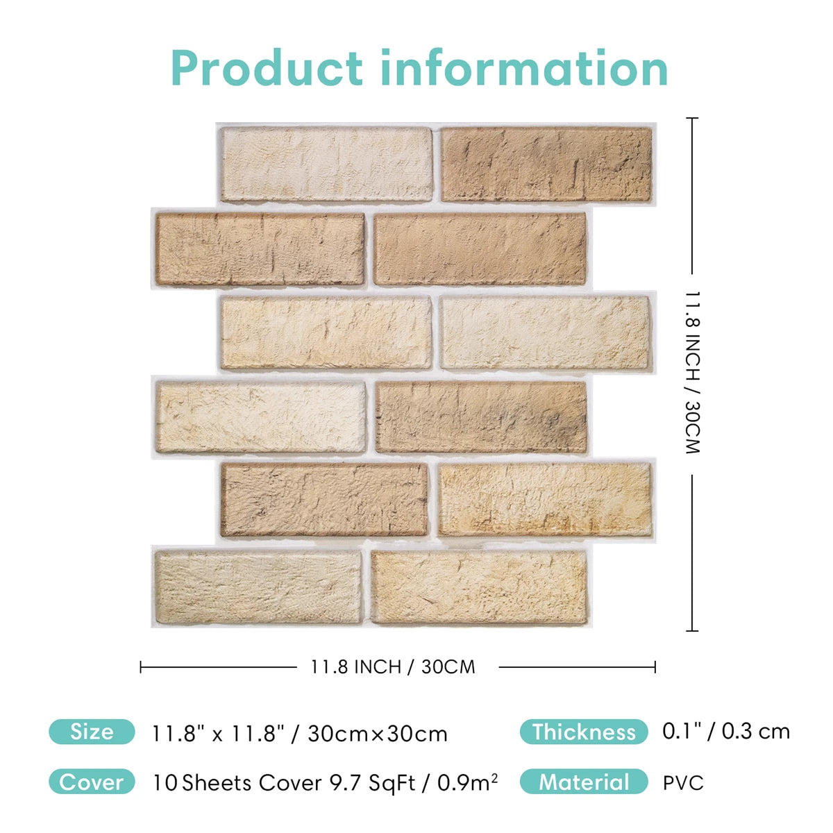3D Faux Brick Panels