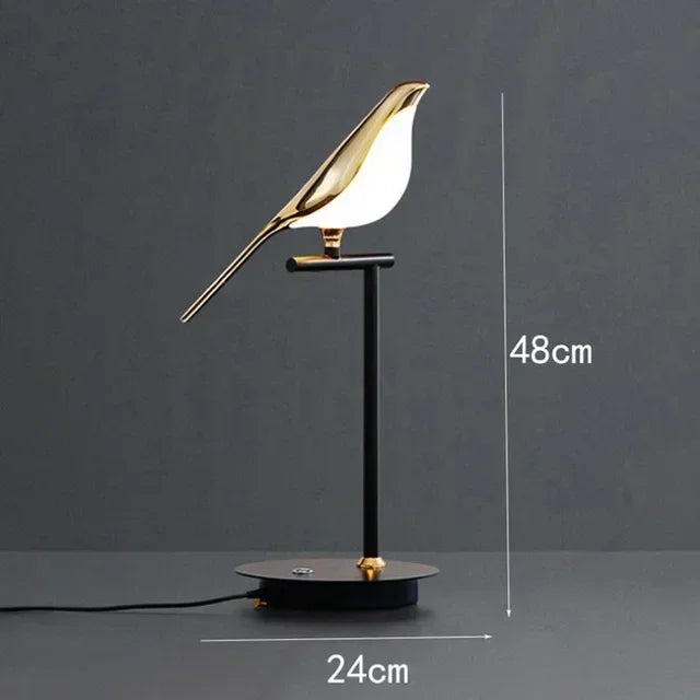 Golden Magpie Wall Lamp