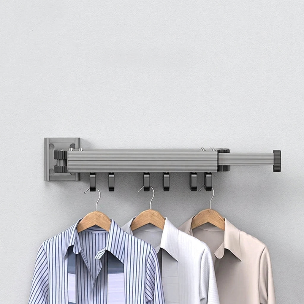 Ausklappbarer Wand-Wäscheständer aus Aluminium – Ansicht 3